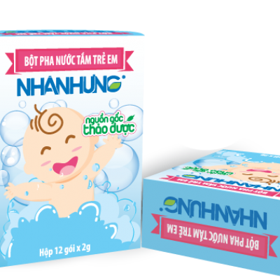 Bột pha nước tắm trẻ em Nhân Hưng