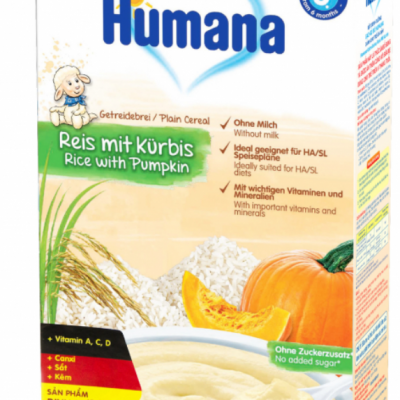 Bột ăn dặm dinh dưỡng Humana - Nhập khẩu 100% từ Đức