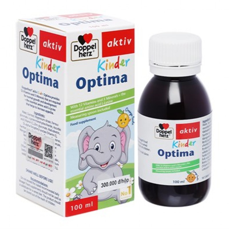 Siro bổ sung Vitamin và khoáng chất cho bé Kinder Optima